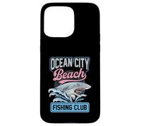 Carcasa para iPhone 15 Pro MAX Club de Pesca Ocean City Beach Shark Maryland
