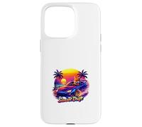 Carcasa para iPhone 15 Pro MAX Coastal Fox Night Drive Retro Atardecer