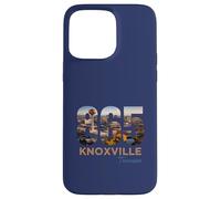 Carcasa para iPhone 15 Pro MAX Código de área del Condado de Knox 865 Knoxville Tennessee Skyline Art TN