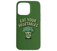 Carcasa para iPhone 15 Pro MAX Come Tus Verduras Vegano Vegetariano Divertido Brócoli Dieta
