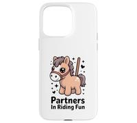 Carcasa para iPhone 15 Pro MAX Compañeros en equitación Fun Pony Horse