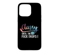 Carcasa para iPhone 15 Pro MAX con Clase hasta Que el Disco caiga Hockey