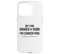Carcasa para iPhone 15 Pro MAX Conciencia sobre el Melanoma Soy una fe Cristiana Libre de cáncer de Melanoma