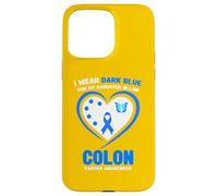 Carcasa para iPhone 15 Pro MAX Concienciación sobre el cáncer de Colon I Wear Blue for My Daughter in Law