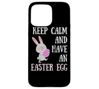 Carcasa para iPhone 15 Pro MAX Conejito de Pascua Keep Calm and Have a Easter Egg