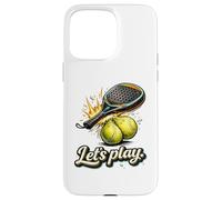 Carcasa para iPhone 15 Pro MAX Cool Padel Lets Play - Raqueta Ball Splash Fun Graphic