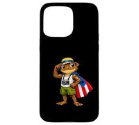 Carcasa para iPhone 15 Pro MAX Coqui Frog Puerto Rico Puerto Rican Flag Taino Boricua
