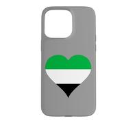 Carcasa para iPhone 15 Pro MAX Corazón con los Colores de la Bandera de Extremadura