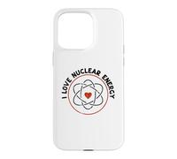 Carcasa para iPhone 15 Pro MAX Corazón de molécula de Signo atómico - Amo a los Maestros de energía Nuclear