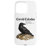 Carcasa para iPhone 15 Pro MAX Córvid Calculus Cuervo Cosas Brillantes Infinity Matemáticas Juego de Palabras