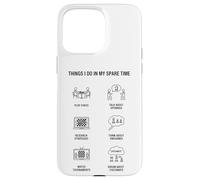 Carcasa para iPhone 15 Pro MAX Cosas Que Hago en mi Tiempo Libre - Amante del ajedrez