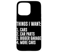 Carcasa para iPhone 15 Pro MAX Cosas Que Quiero Coches Garaje Piezas de Coche Drift Car Racer Car Guy