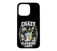 Carcasa para iPhone 15 Pro MAX Crazy Cleaning Lady Conserje