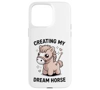 Carcasa para iPhone 15 Pro MAX Creando mi Caballo de ensueño Kawaii Pastel Pony