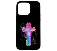 Carcasa para iPhone 15 Pro MAX Cross Christian Religious Believe Blessed Faith Graphic