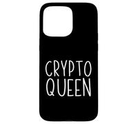 Carcasa para iPhone 15 Pro MAX Crypto Queen para Mujeres en criptomonedas/NFT Girls Crypto