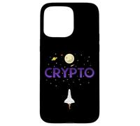 Carcasa para iPhone 15 Pro MAX Cryptocurrency Space Rocket Crypto Go Up Only In Crypto