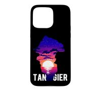 Carcasa para iPhone 15 Pro MAX Cueva de Hércules Tánger Ciudad Atardecer Escena Marruecos Viaje de Vacaciones