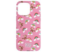 Carcasa para iPhone 15 Pro MAX Curious George Rainbow Spring All Over Print