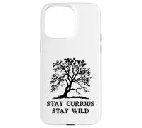 Carcasa para iPhone 15 Pro MAX Curious Stay Inspirationa Wild Tree Silhouette Nature Lover
