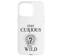 Carcasa para iPhone 15 Pro MAX Curious Stay Wild Question Mark Scribble Inspirational Love