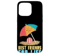 Carcasa para iPhone 15 Pro MAX Cute Best Friends For Life Beach Ball & Umbrella Summer Fun