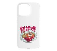 Carcasa para iPhone 15 Pro MAX Cute Chubby Tiger Ramen Noodle Bowl Japanese Foodie Lover