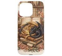 Carcasa para iPhone 15 Pro MAX Cute Dragon Wings Book Lover Librarian Fantasy Bookish