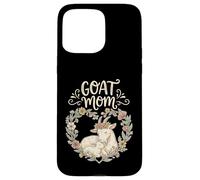 Carcasa para iPhone 15 Pro MAX Cute Floral Goat Mom Homestead Farmer Mother