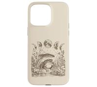 Carcasa para iPhone 15 Pro MAX Cute Frog Mushroom Moon Witchy Fairy Grunge Vintage Graphic