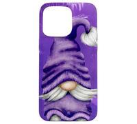 Carcasa para iPhone 15 Pro MAX Cute GNOME Graphic For Gardener and Spring and Summer Purple
