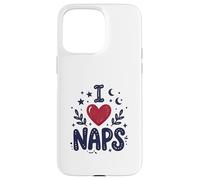 Carcasa para iPhone 15 Pro MAX Cute I Heart Naps Design for Moms, Sleepy Girl Funny Mom