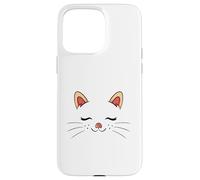 Carcasa para iPhone 15 Pro MAX Cute Sleepy Cat Face Adorable Feline Kitty Lover