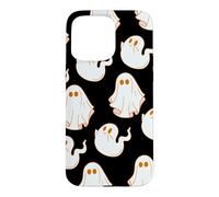 Carcasa para iPhone 15 Pro MAX Cute Spooky Ghost Pastel Goth Retro Groovy Halloween Black