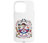 Carcasa para iPhone 15 Pro MAX Dabbing Vestido de Bandera de niña de Corea del Sur Mugunghwa Pride Heritage