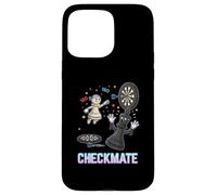 Carcasa para iPhone 15 Pro MAX Darts Chess Match Pawn 180 King Derrota Humor