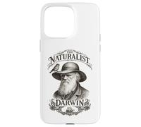 Carcasa para iPhone 15 Pro MAX Darwin El Naturalista Retrato Pinzón Barco Ciencia