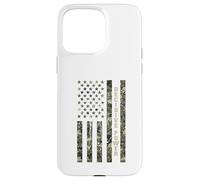 Carcasa para iPhone 15 Pro MAX Decisive Power USA American Flag Camouflage Distressed