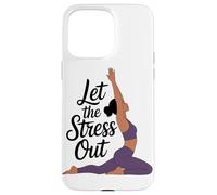 Carcasa para iPhone 15 Pro MAX Deje Salir El Estrés Meditación De Yoga Enthsuiast