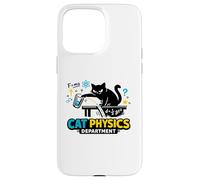 Carcasa para iPhone 15 Pro MAX Departamento de Física de Gatos - Nerdy Cat Science