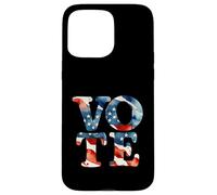 Carcasa para iPhone 15 Pro MAX Día de Las Elecciones EE.UU. Votante Acuarela Votar Democracia América