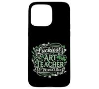 Carcasa para iPhone 15 Pro MAX Día de San Patricio del Maestro de Arte más Afortunado para educadores de Arte