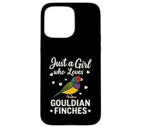 Carcasa para iPhone 15 Pro MAX Diamante de Gould Just a Girl Who Loves Gouldian Finch