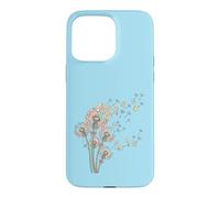 Carcasa para iPhone 15 Pro MAX Dientes de león y Mahjong Tiles Bam Crak Dots Make A Wish Flower