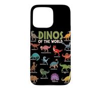 Carcasa para iPhone 15 Pro MAX Dinosaurios Lindos Amantes de los Animales jurásicos del Mundo