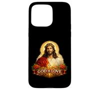 Carcasa para iPhone 15 Pro MAX Dios es Amor - Jesús Cristiano