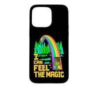 Carcasa para iPhone 15 Pro MAX Disco Golf Jugador Divertido Rainbow Ace I Can Feel The Magic