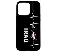 Carcasa para iPhone 15 Pro MAX Diseño de Bandera de Irak, hogar de IRQ Bagdad, Orgullo iraquí, Amo a Irak