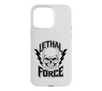 Carcasa para iPhone 15 Pro MAX Diseño de Calavera de Fuerza letal - Bold Lightning Bolt Gothic