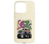 Carcasa para iPhone 15 Pro MAX Diseño de Carnaval de Mardi Gras Monster Car Truck 67